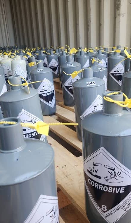 Specifications of silver liquid mercury