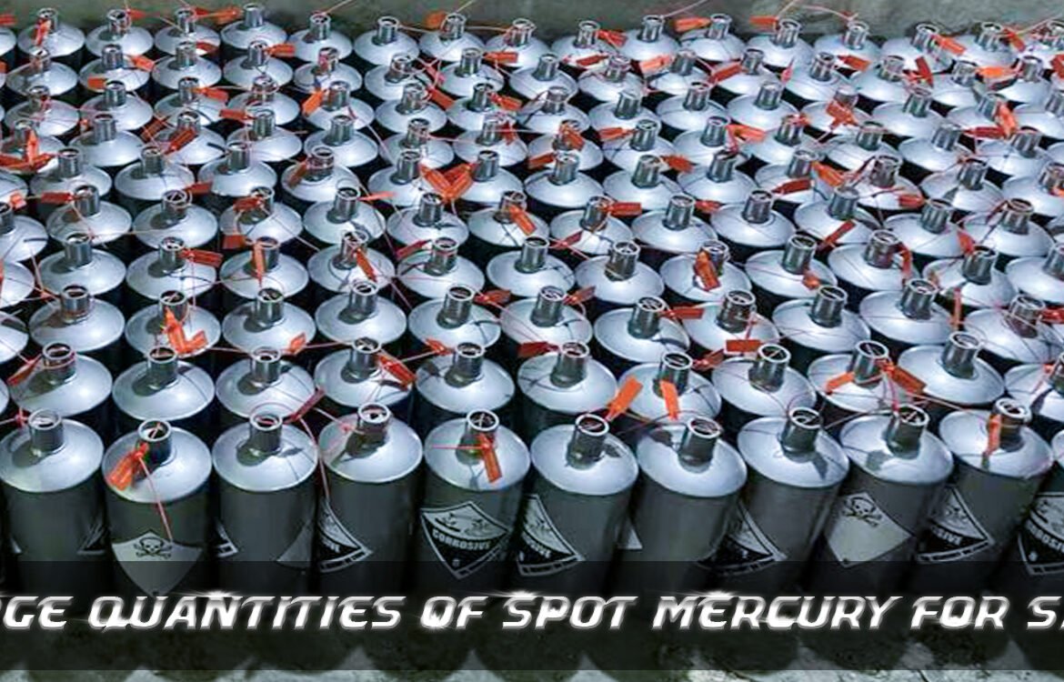 Silver Mercury in gold extraction,